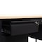 Flash Furniture 30 in D X White Oak, 60 in W X GC-M-BLK-179-WHTOAK-GG - alternate 5
